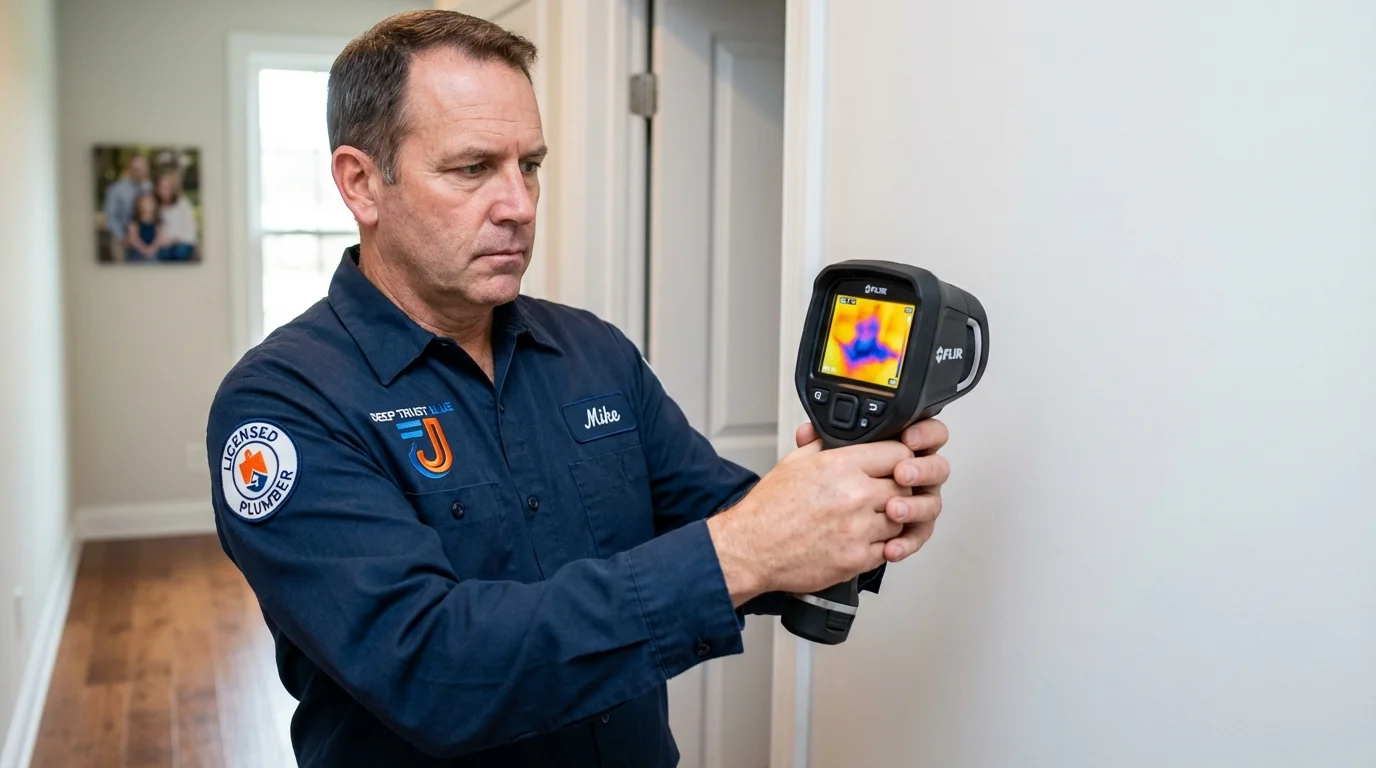 Thermal imaging leak detection by Johns Plumbing LLC in Twin Lakes